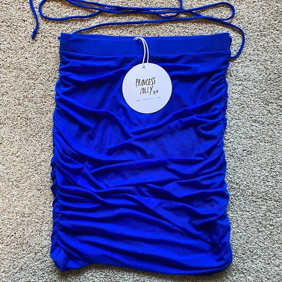 *SOLD OUT Princess Polly Zulu Mini Skirt Monday Blue - Picture 4 of 5